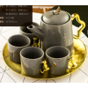 1100ML陶瓷茶具套装 单色清装 瓷器