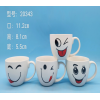 花朵陶瓷咖啡马克杯【450ML】 混色 陶瓷