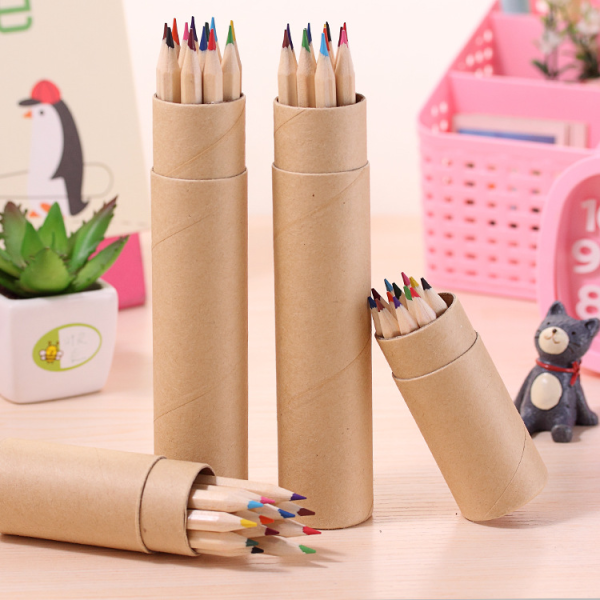 原木色彩色铅笔长款 单色清装 木质