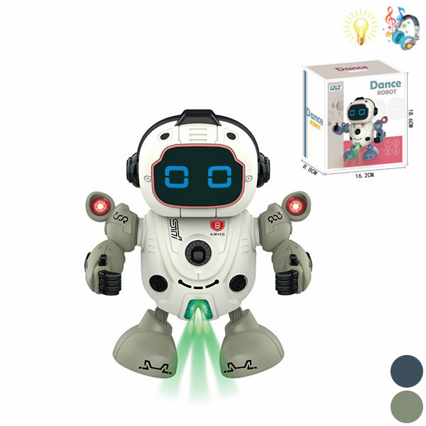 跳舞机器人 电动 灯光 音乐 不分语种IC 塑料