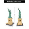 1577pcs美国自由女神像 塑料