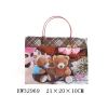 小号情侣熊环保横向礼品袋(12pcs/opp) 塑料