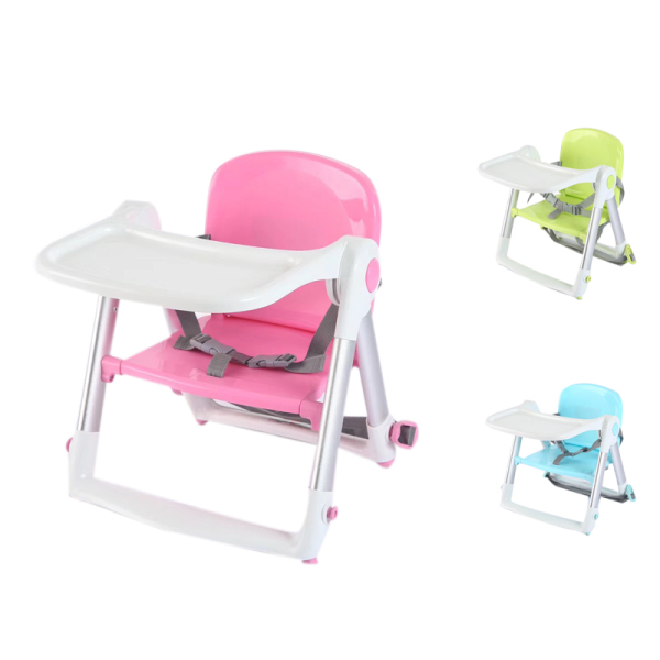 婴儿餐椅 移动餐椅 带餐盘 金属