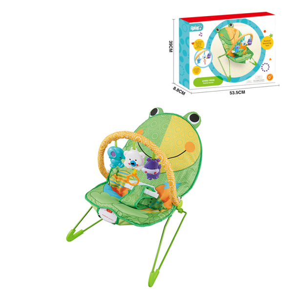 婴儿卡通电动安抚摇椅 摇椅 塑料