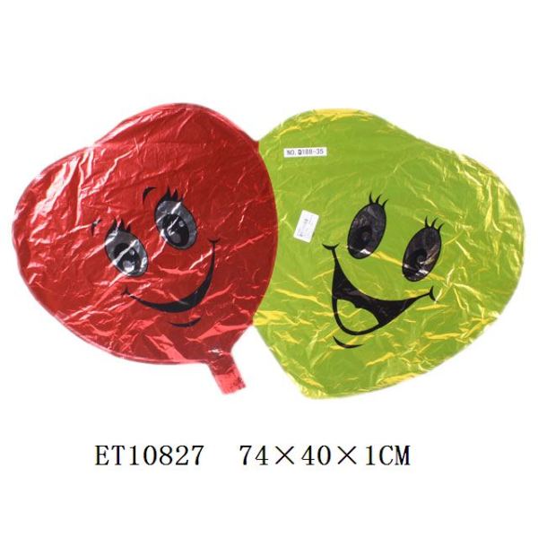 双拥爱心充气球(50pcs/opp) 塑料