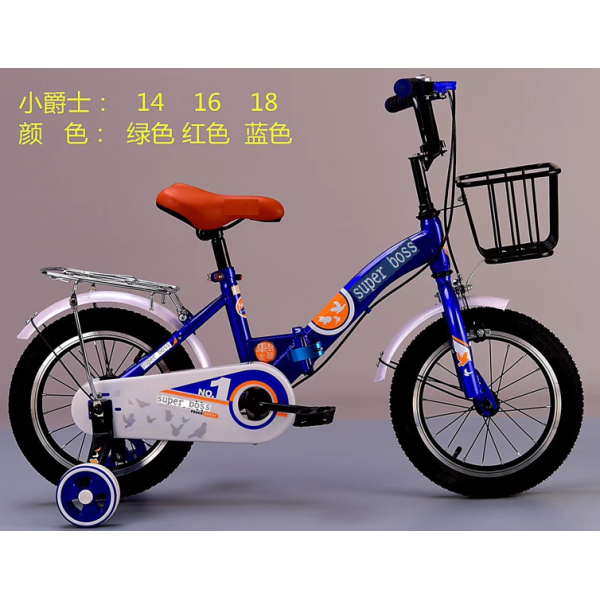 普通塑料辅助轮自行车 自行车 16寸 金属