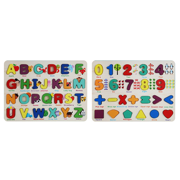 2款木制小号数字字母板 木质