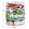 18PCS 18(pcs)20-25CM搪胶充棉牧场动物套装 塑料