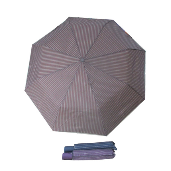 55cm8股半自动雨伞 塑料