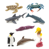 8只装海洋动物 塑料