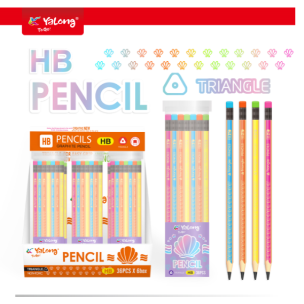 36pcsHB铅笔 石墨/普通铅笔 木质