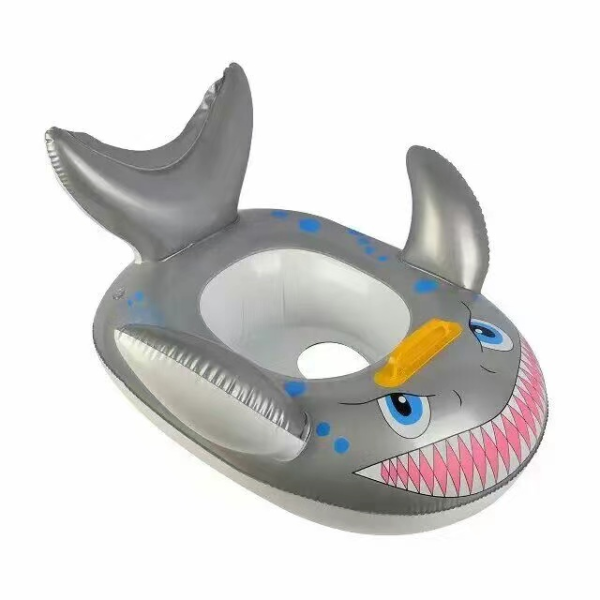 65cm灰鱼艇泳圈 塑料