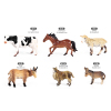 6(pcs)彩绘农场动物模型 塑料