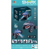 喷雾特技鲨鱼车带USB 2色 遥控 2.4GHZ 灯光 主体包电，遥控器不包电 黑轮 塑料
