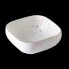 哑光白点3.75英寸正方碗 单色清装 陶瓷