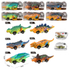 6款式恐龙车 回力 黑轮 塑料