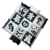 9pcsEVA拼图地垫(9片大熊猫+围边：黑色/浅灰/白色)  塑料
