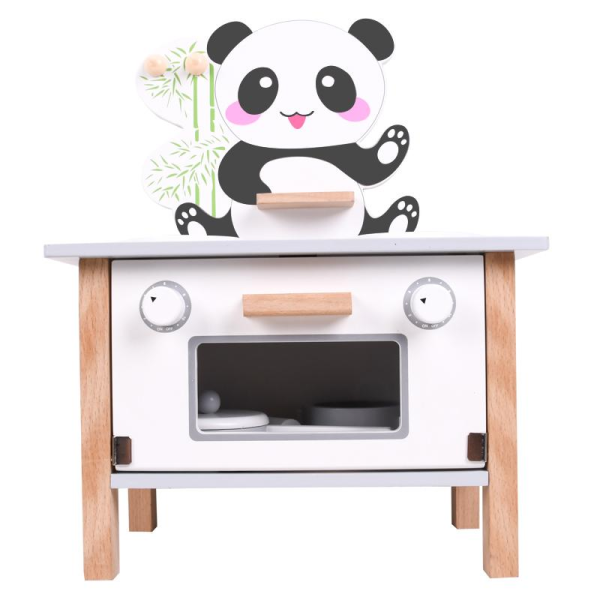 儿童木制玩具熊猫灶台【29*18*37CM】 单色清装 木质