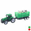 农夫拖车载动物 回力 塑料