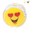 24PCS 4款笑脸透明离合溜溜球 灯光 包电 实色 塑料