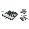 折叠磁性国际象棋/国际跳棋/双陆棋 游戏棋 三合一 塑料