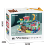 Puzzle ball slide building block set