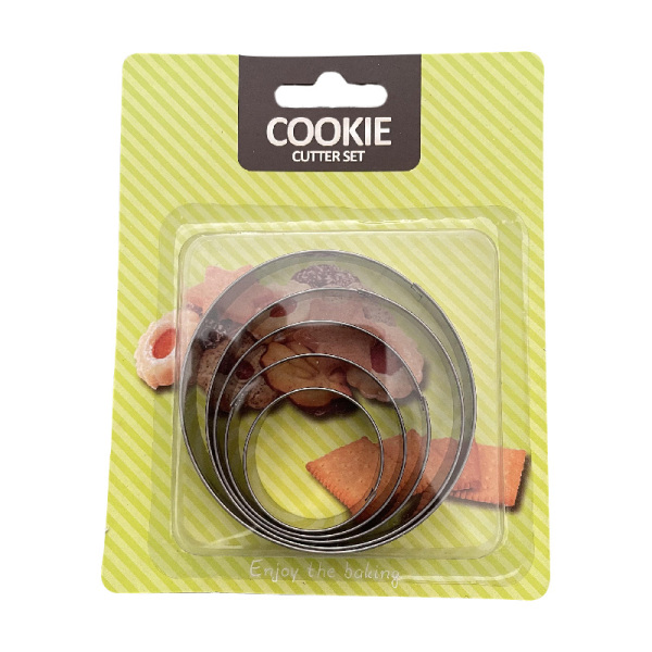 圆形不锈钢饼干模5【PCS】 单色清装 金属