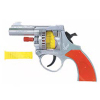 转响枪带消声器 惯性 手枪 实色间喷漆 塑料