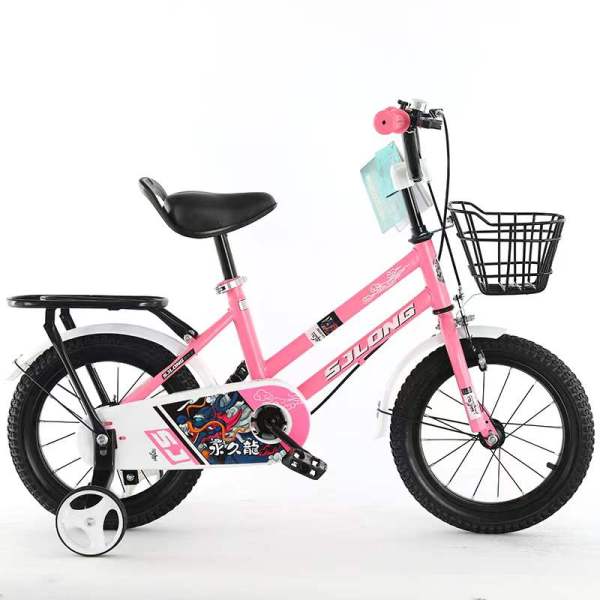 儿童16寸高碳钢车架自行车 单色清装 金属