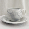 大理石咖啡杯(灰） 陶瓷