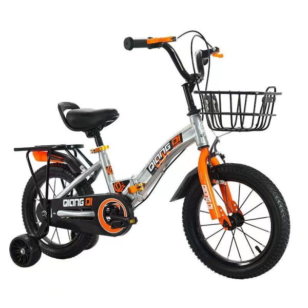 儿童12寸悍马辅助轮自行车 单色清装 金属