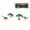 3只装4款恐龙带树(恐龙颜色随机) 塑料