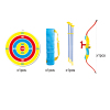 弓箭套 仿真武器 吸盘弹 实色 带靶 塑料