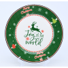 4PCS 9寸22.5cm盘子圣诞 单色清装 陶瓷