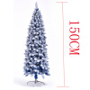 180CM880头蓝色尖头植绒圣诞树 塑料