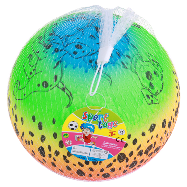 9寸彩虹斑点狗充气球 塑料