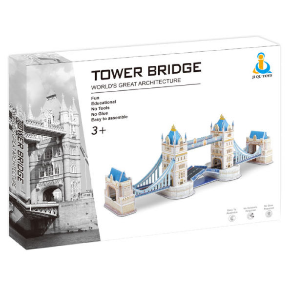 3D立体拼图-伦敦双子桥 建筑物 纸质