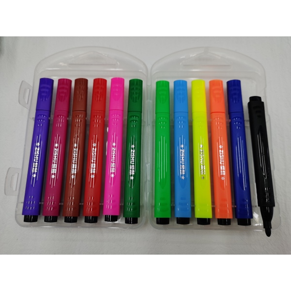 12PCS 水彩笔 塑料