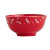 红色4.5寸饭碗 单色清装 陶瓷