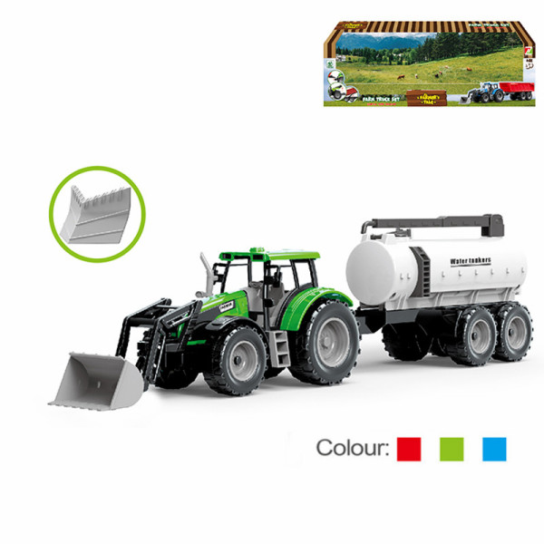 农夫水箱车+配件 3色 惯性 塑料