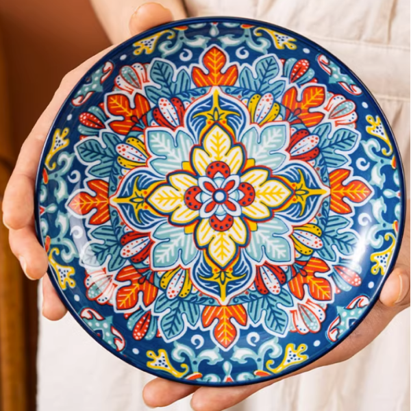 8英寸巴洛克系列浅盘 单色清装 陶瓷