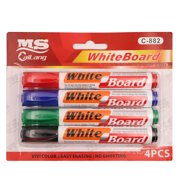 4PCS 白板笔 混色 塑料