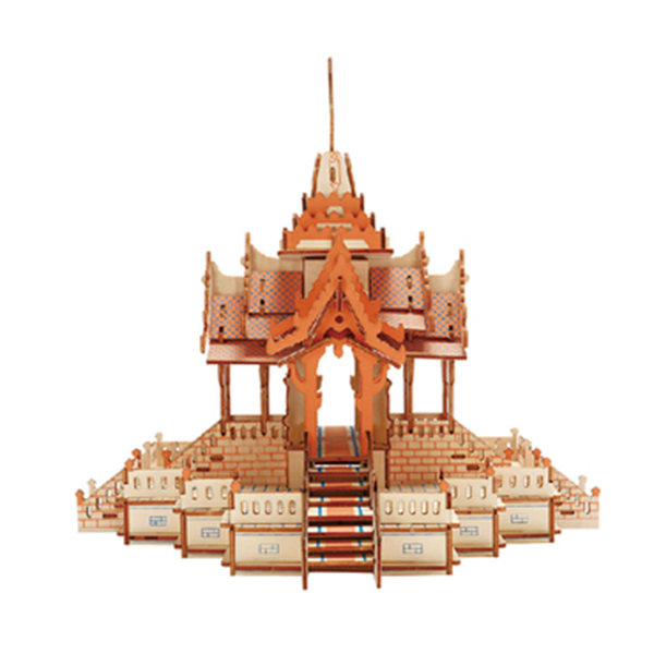 木制立体拼图-泰庙 建筑物 木质