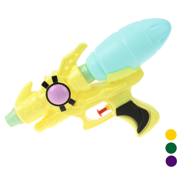 实色单喷水枪绿紫黄3色 塑料