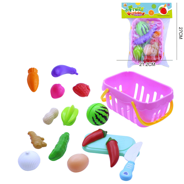 15(pcs)儿童益智仿真水果套装 可切 塑料