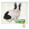 软胶填棉仿真动物-灰色兔子 塑料