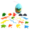 8PCS PVC两栖爬行动物蛋形玩具套装 塑料
