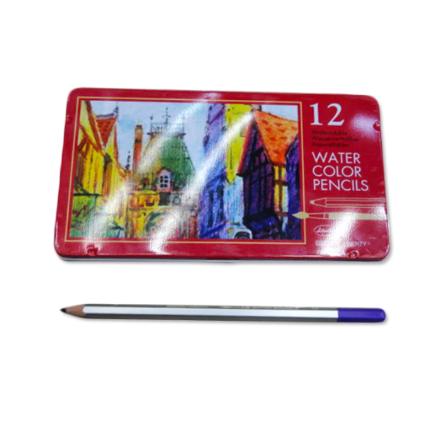 18*10*1cm 12色铁盒装彩色铅笔