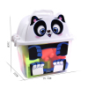 48PCS熊猫收纳盒大颗粒积木套 塑料