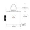 卡通帆布手提环保袋 混色 混色 布绒